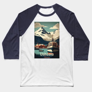 Ushuaia, Norway, travel poster Baseball T-Shirt